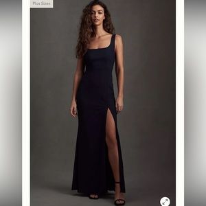 BHLDN bridesmaids dress black